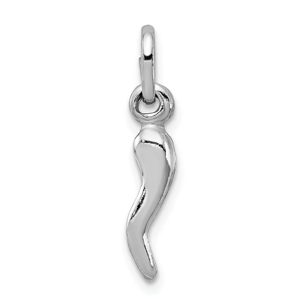 FB Jewels Solid 925 Sterling Silver Polished Lock and Key Charm 